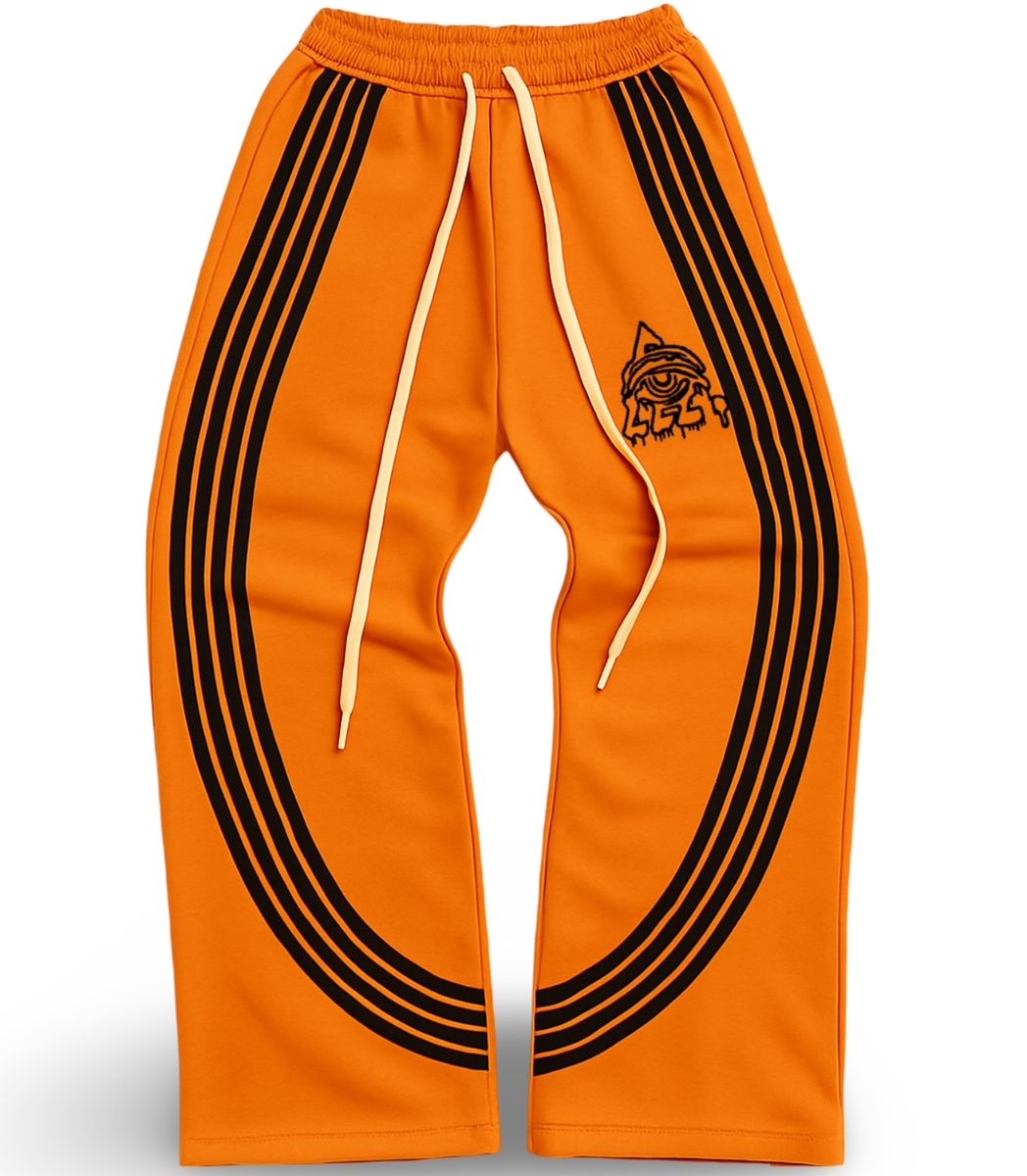 Starseed Studios ORANGE / BLACK FRENCH TERRY PANT