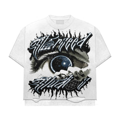 Starseed Studios OPEN UR THIRD EYE DOUBLE LAYER FRENCH BLUE TEE