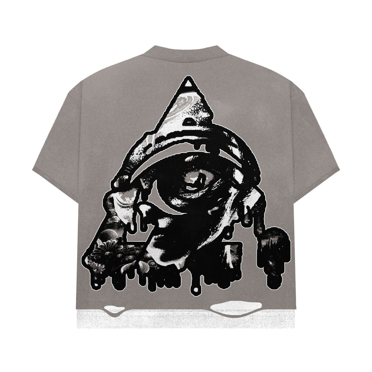 Starseed Studios BIG HEAD ALIEN DOUBLE LAYER TEE