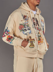 Politics Hoodie - Nivin - Beige