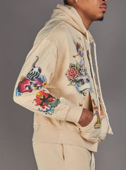 Politics Hoodie - Nivin - Beige