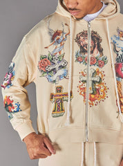 Politics Hoodie - Nivin - Beige