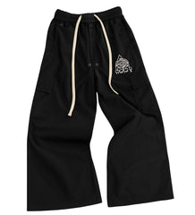 Starseed Studios BLACK EXTRA BAGGY NYLON PANT