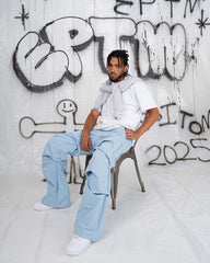EPTM - SCRUNCHIE PANTS SKY BLUE