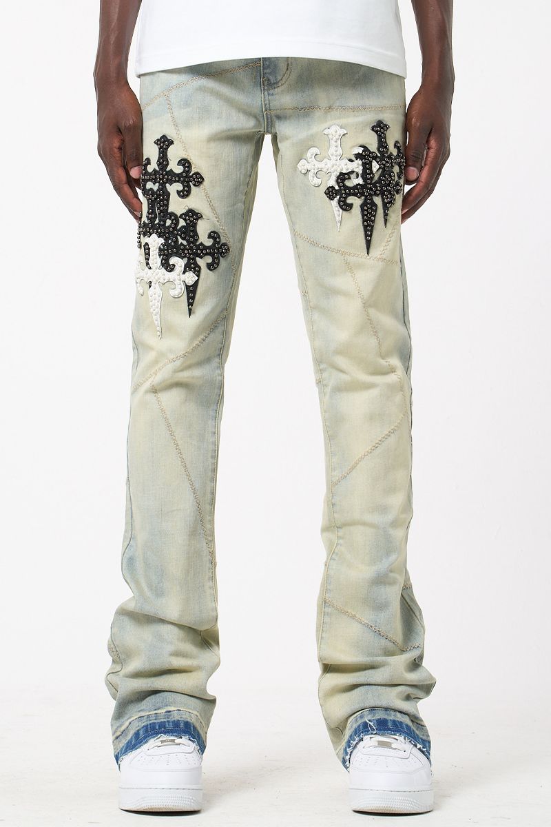 WAIMEA- Stacked Denim BLEACH
