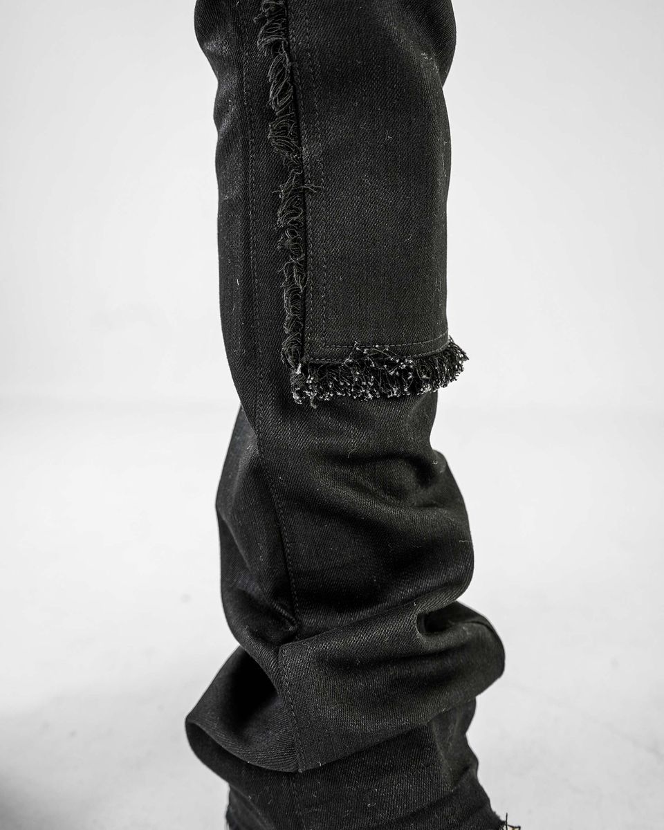 PREME - STACKED FLAIR MULTI WAISTBAND BLACK