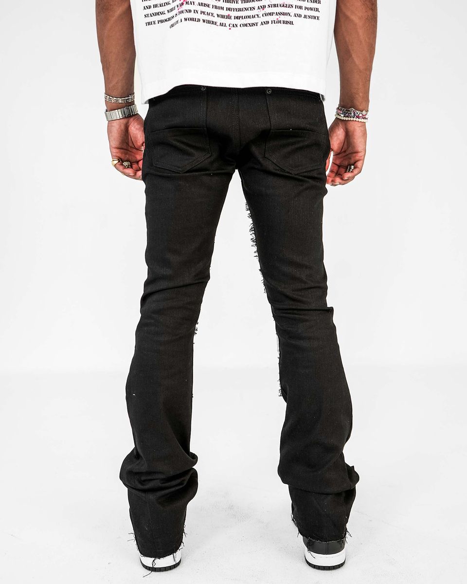PREME - STACKED FLAIR MULTI WAISTBAND BLACK