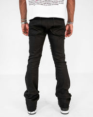 PREME - STACKED FLAIR MULTI WAISTBAND BLACK