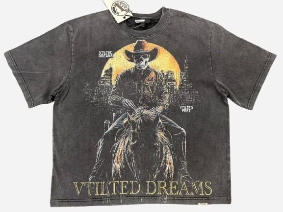 VTILTED- "COWBOY" CROP TEE