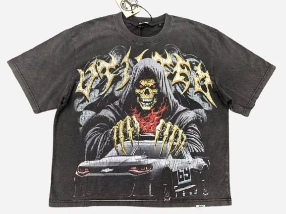 VTILTED- "DEATH" CROP TEE