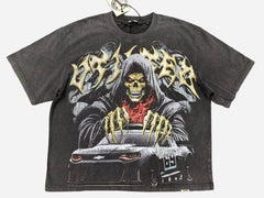 VTILTED- "DEATH" CROP TEE