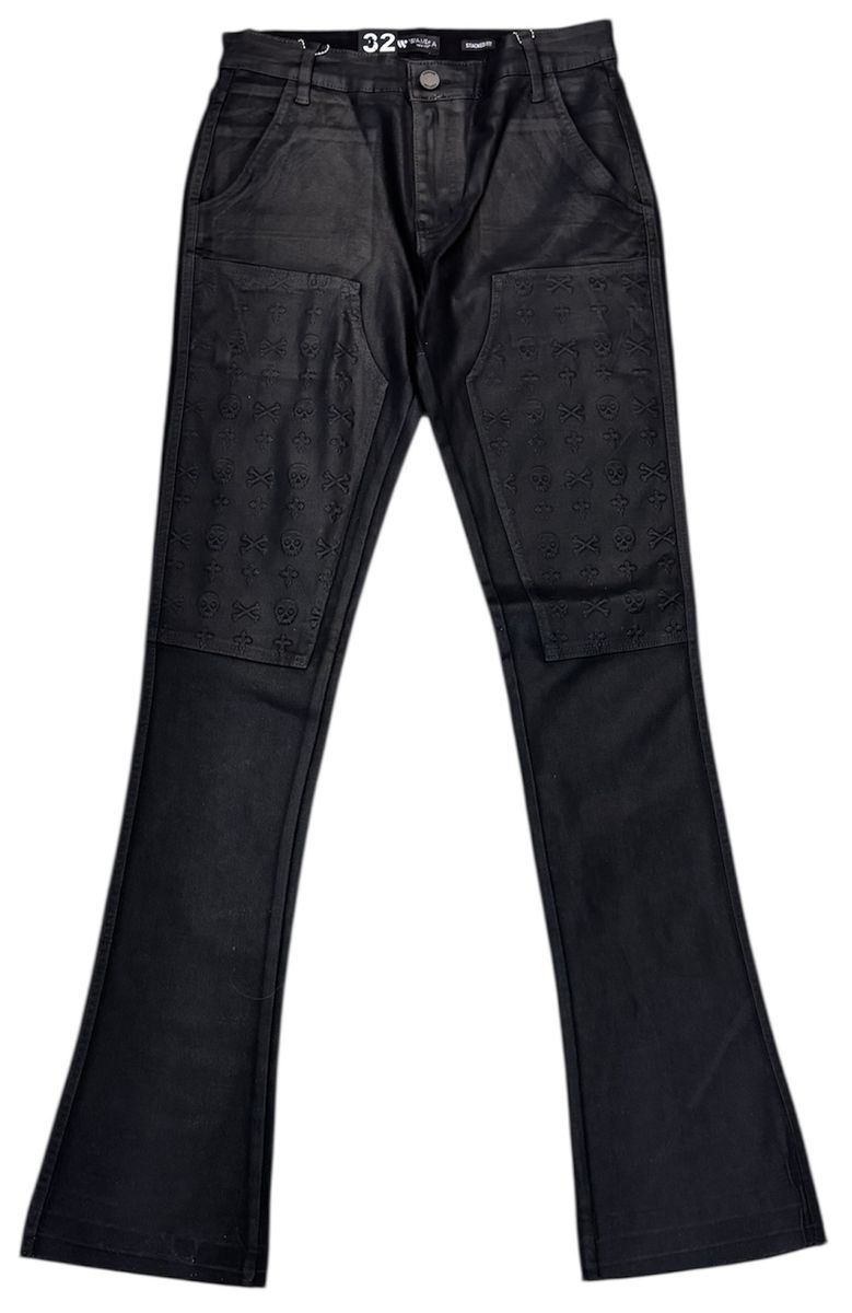 WAIMEA- Stacked Denim JET BLACK Carpenter