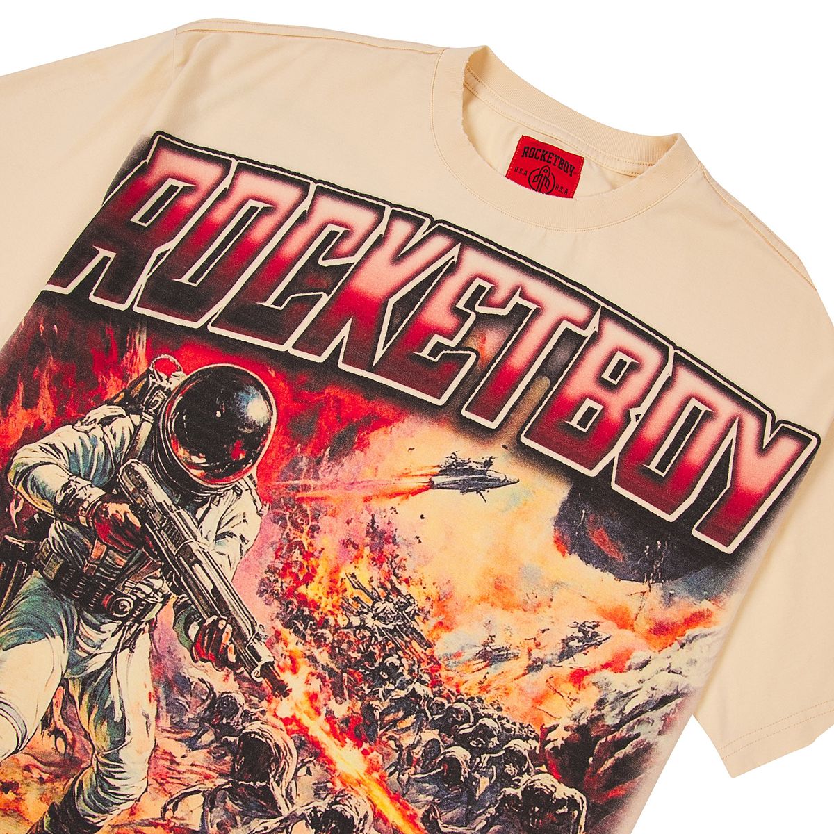 Rocket Boy 1 Man Army Tee (Cream)