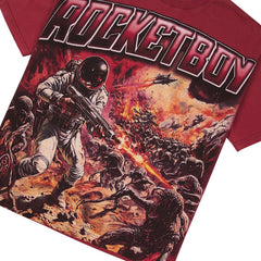 Rocket Boy 1 Man Army Tee (Burgundy)