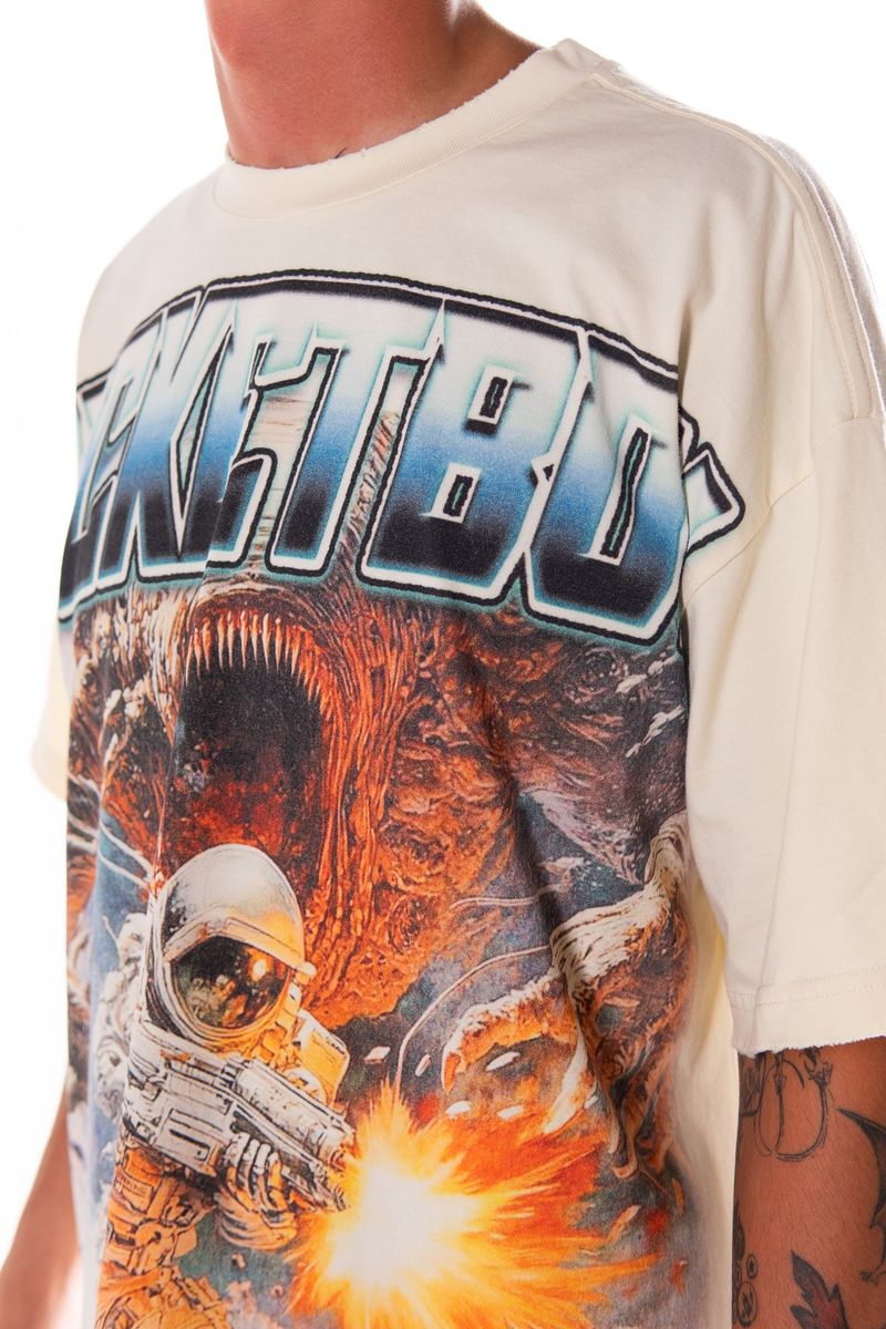 Rocket Boy Watch Your Back Tee (Cream)