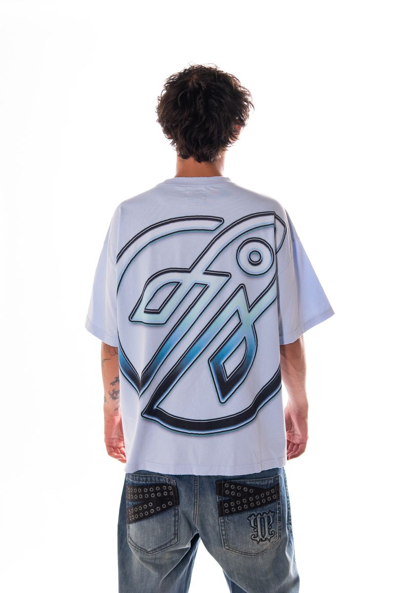 Rocket Boy Watch Your Back Tee (Ice Blue)