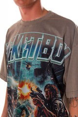 Rocket Boy We Fight Tee (Grey)