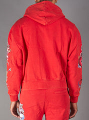 Politics Hoodie - Nivin - Jujube Red