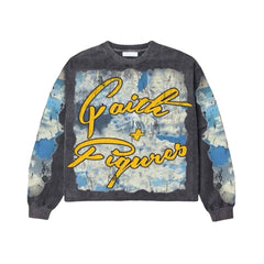 FAITH & FIGURES- Cloudy Days Vintage Black LS