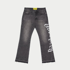 GODSPEED OG Logo Flared Denim (Grey Wash)