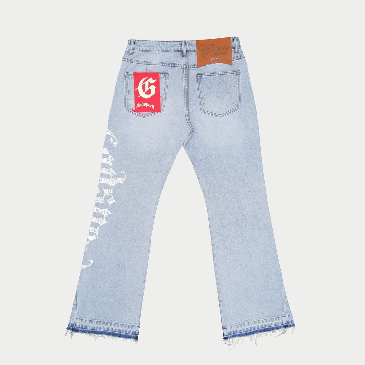 GODSPEED OG Logo Flared Denim Printed (Blue)