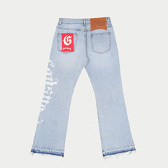 GODSPEED OG Logo Flared Denim Printed (Blue)