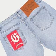 GODSPEED OG Logo Flared Denim Printed (Blue)