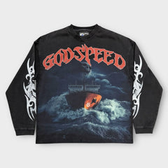 Sea Sick LS T-Shirt (Black Wash)