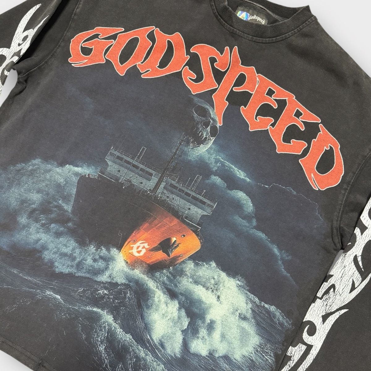Sea Sick LS T-Shirt (Black Wash)
