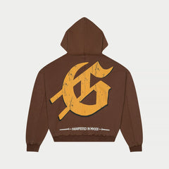 GODSPEED Chrome Liberty Zip Hoodie V2 (Brown Wash)