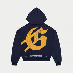 GODSPEED Chrome Liberty Zip Hoodie V2 (Navy Wash)