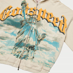 GODSPEED Chrome Liberty Zip Hoodie V2 (Bone)