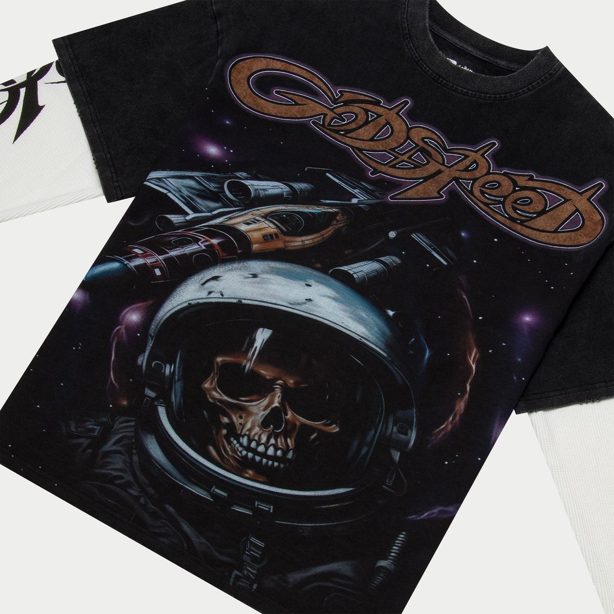 GODSPEED - Space Traveler Layered T-Shirt (Black)