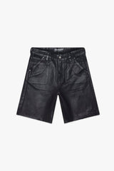 Mr. Shorts Black Wash Waxed Jorts