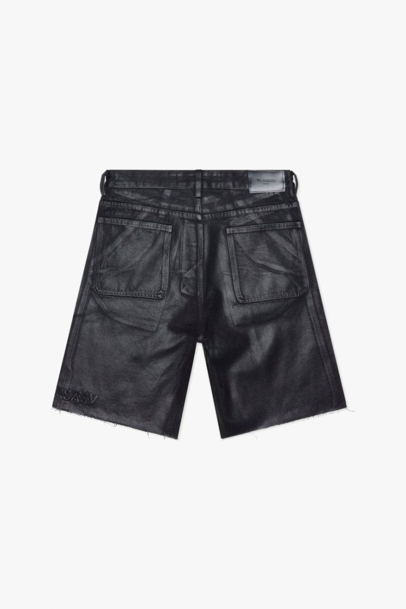Mr. Shorts Black Wash Waxed Jorts