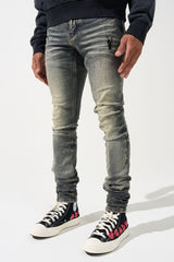 SERENEDE - GUNMETAL Metal Jeans