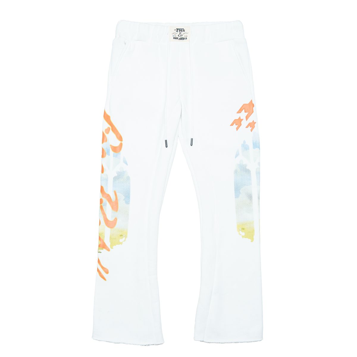 FREE REFILLS- REHAB FLARE SWEATPANTS OFF WHITE