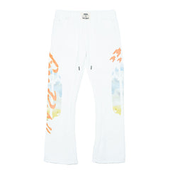 FREE REFILLS- REHAB FLARE SWEATPANTS OFF WHITE