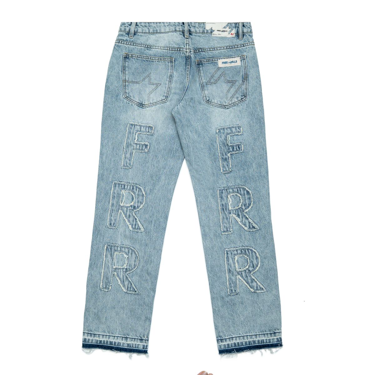 FREE REFILLS- PATCHWORK DENIM BLUE WASH
