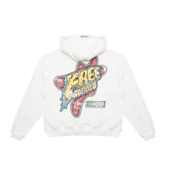 FREE REFILLS- AMOEBA ZIPUP HOODIE OFF WHITE