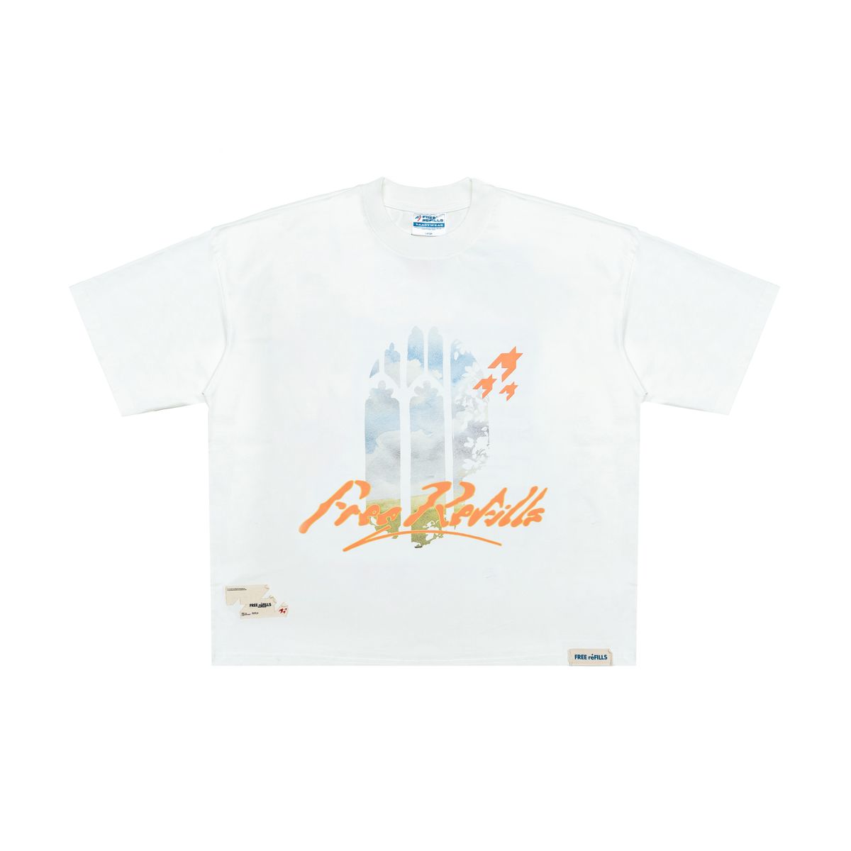 FREE REFILLS- REHAB TEE OFF WHITE