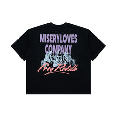 FREE REFILLS- MISERY TEE BLACK