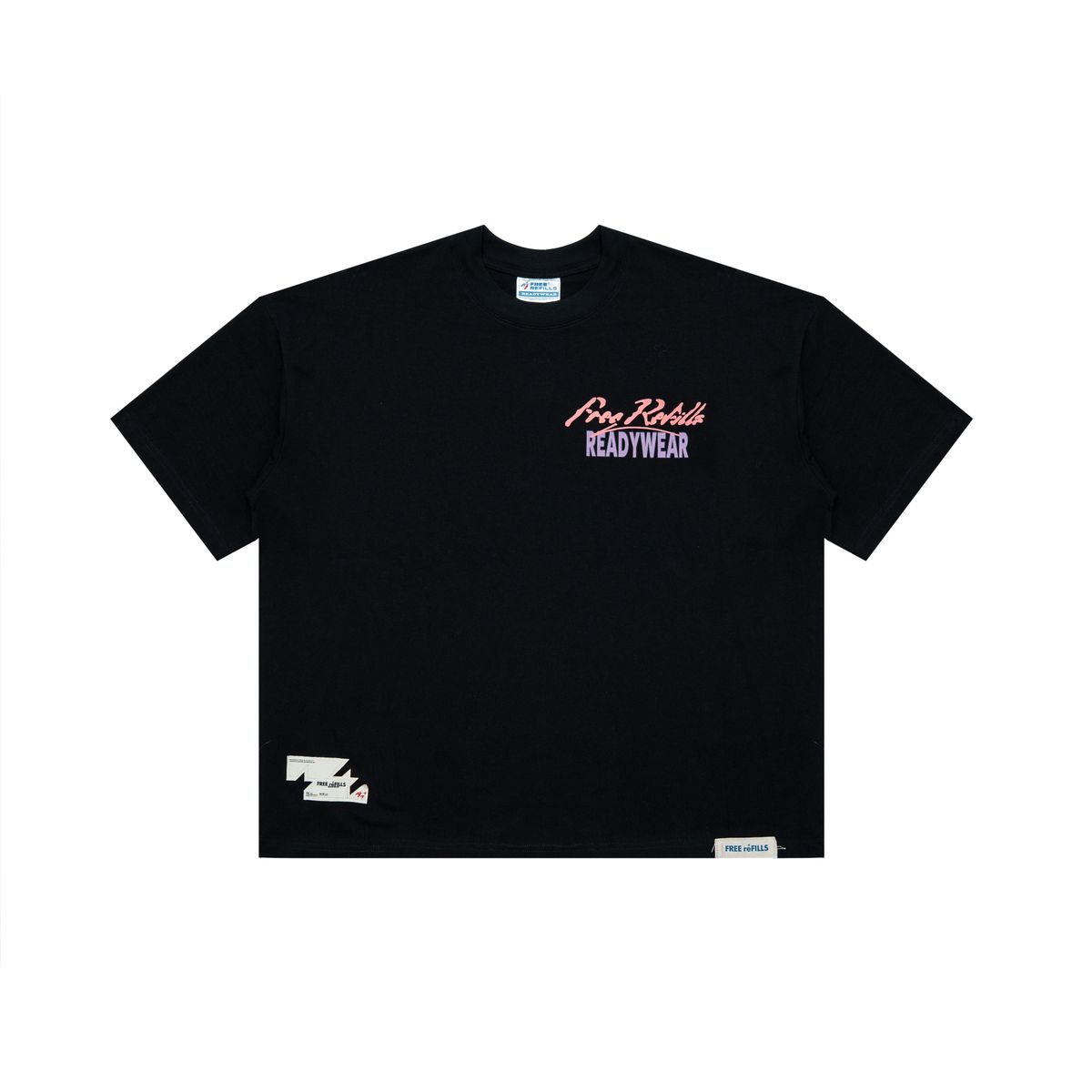 FREE REFILLS- MISERY TEE BLACK