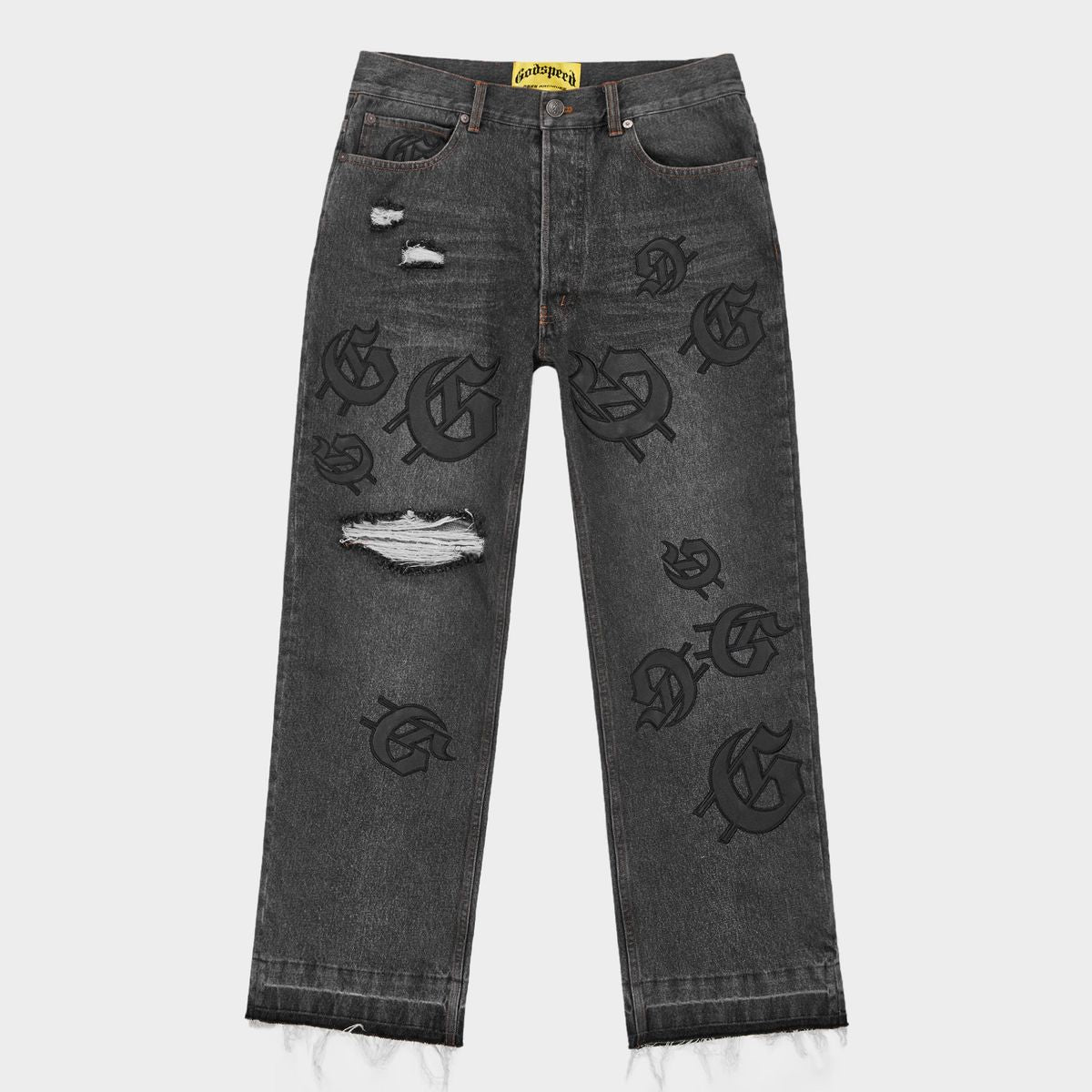 GODSPEED Scattered GS Logo Denim (Black Wash)