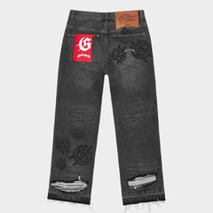 GODSPEED Scattered GS Logo Denim (Black Wash)
