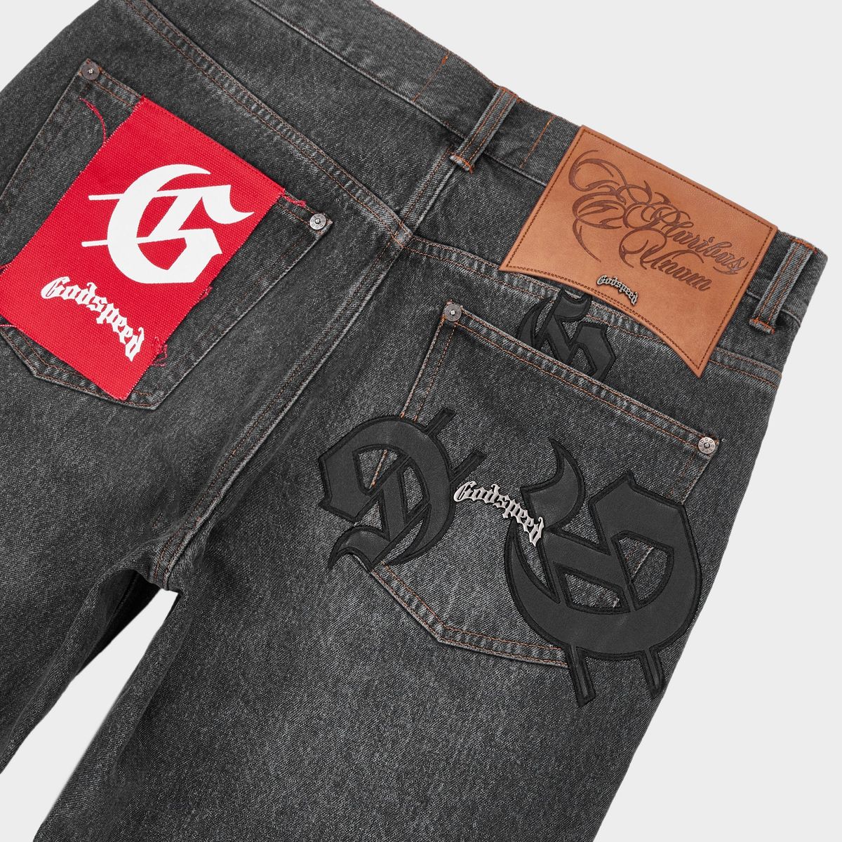 GODSPEED Scattered GS Logo Denim (Black Wash)