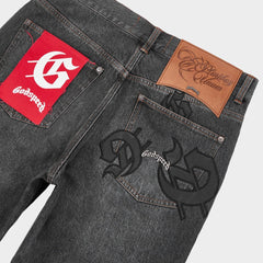 GODSPEED Scattered GS Logo Denim (Black Wash)