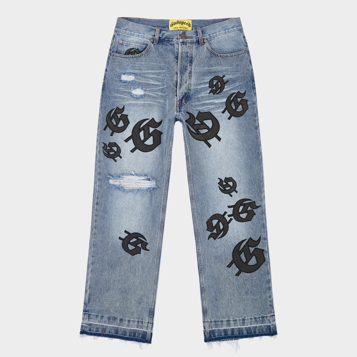 GODSPEED Scattered GS Logo Denim (Blue Wash)