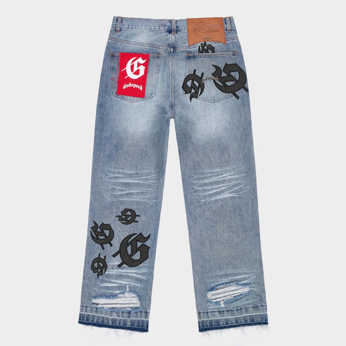 GODSPEED Scattered GS Logo Denim (Blue Wash)