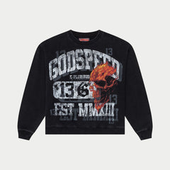 GOD SPEED - Seeing Double Sweatshirt (Black wash)